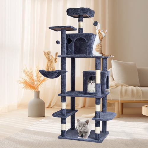 Deluxe Midnight Tower Cat Condo